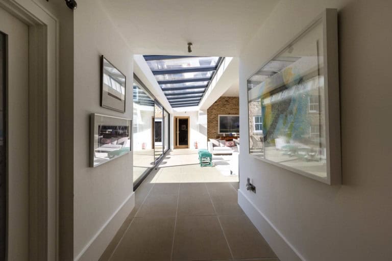 Music room leading to bedrooms 1,2 and 3